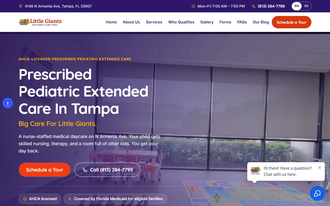 Little Giants website by Assure Digital Media