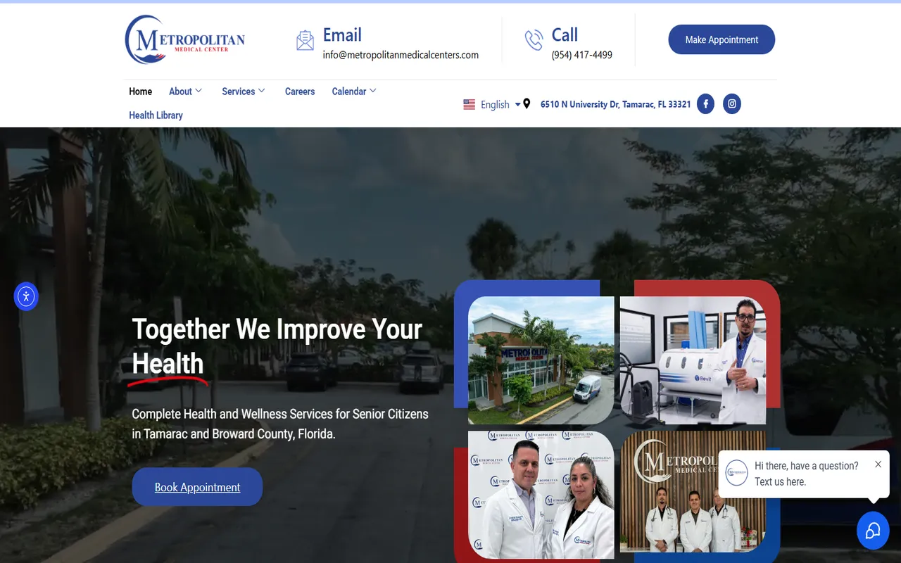 Metropolitan Medical Centers website by Assure Digital Media
