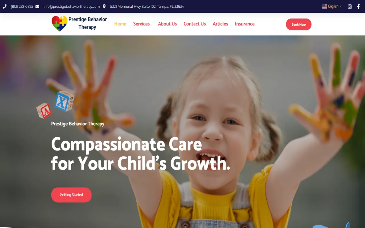 Prestige Behavior Therapy website by Assure Digital Media