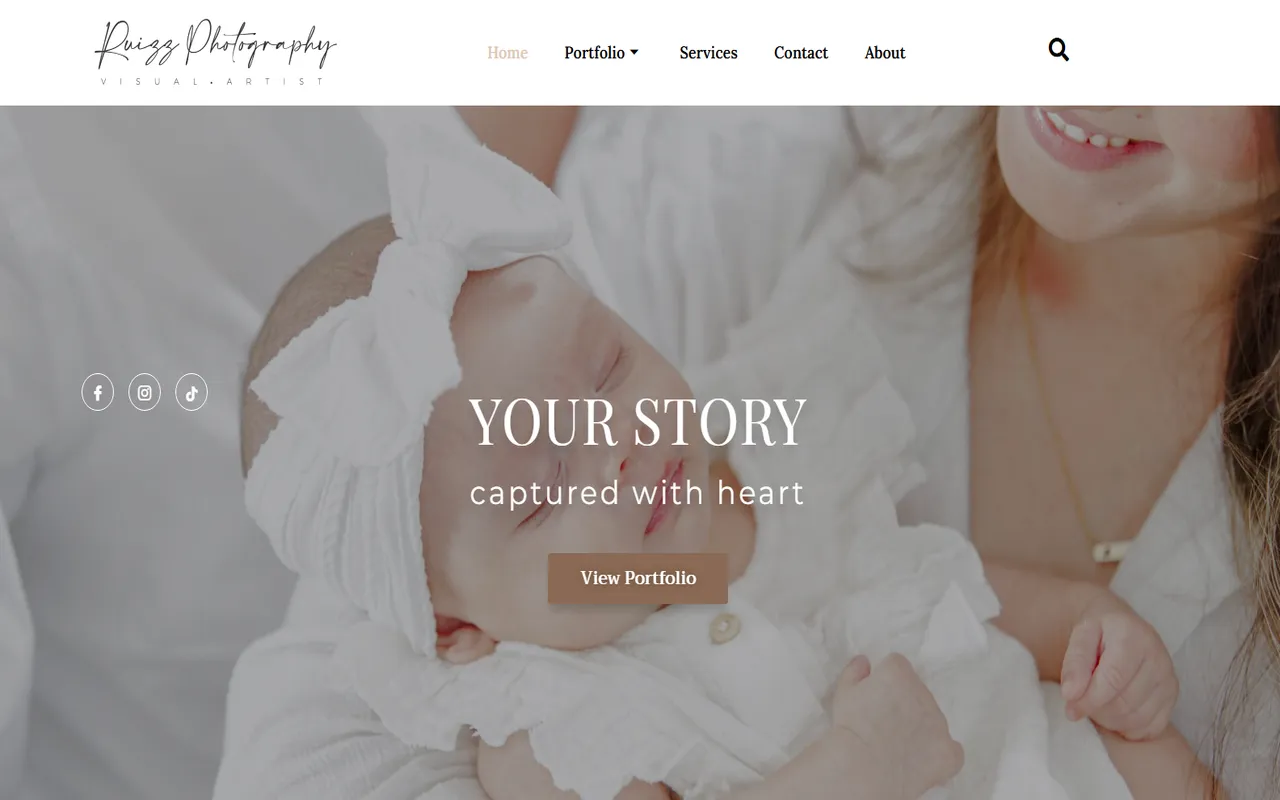 Ruizz Photography website by Assure Digital Media