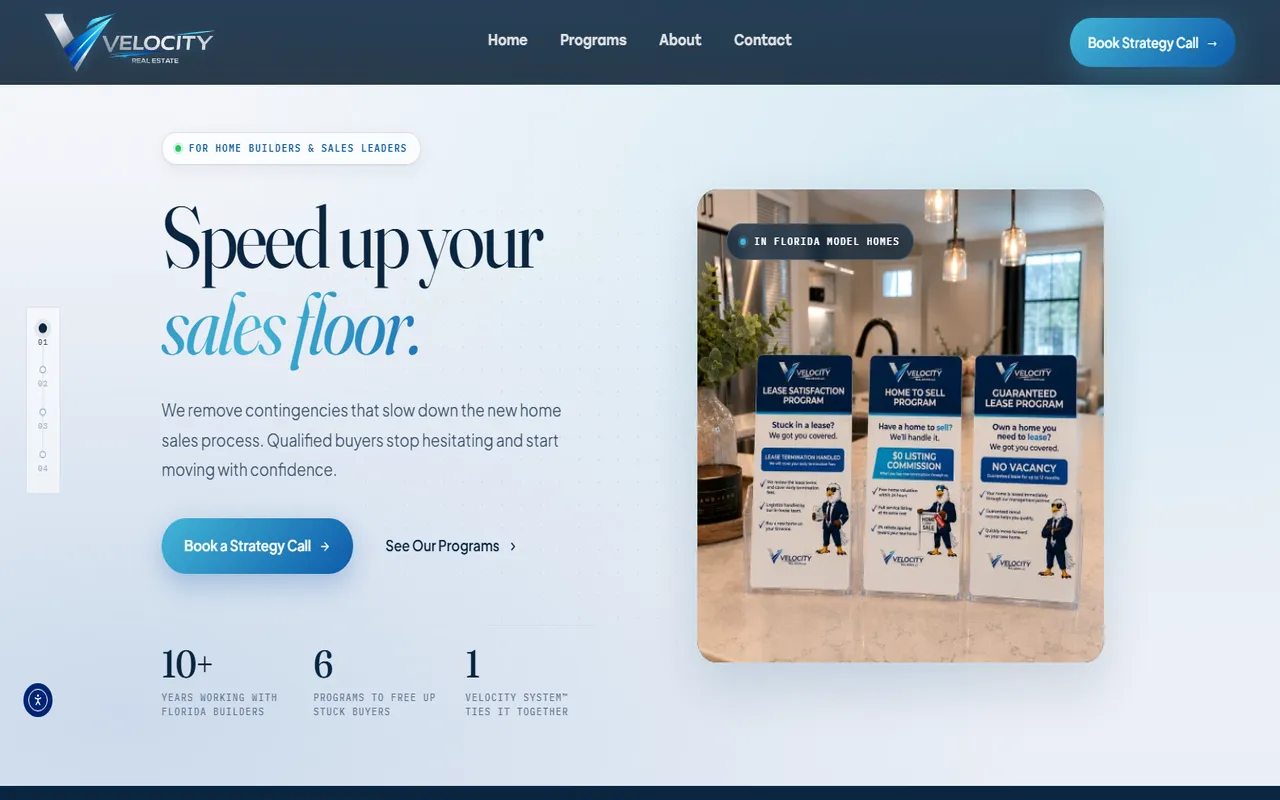 Velocity Real Estate website by Assure Digital Media
