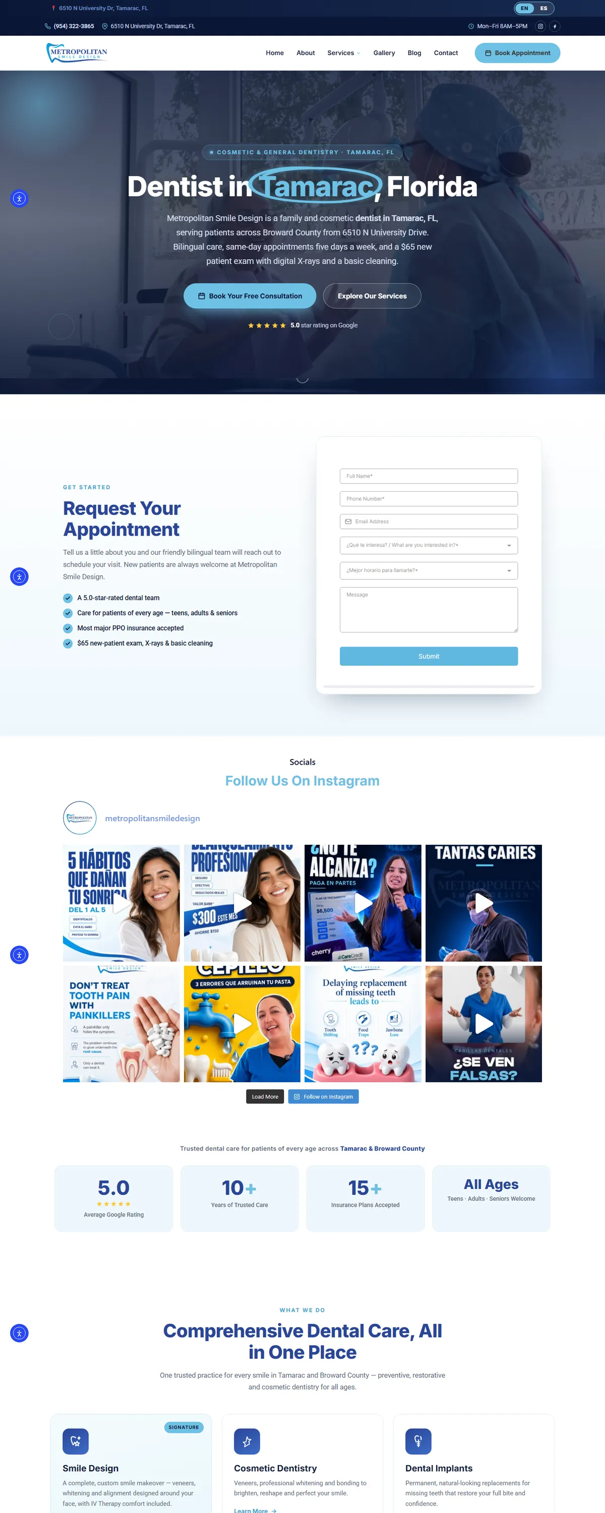 Client website built by Assure Digital Media